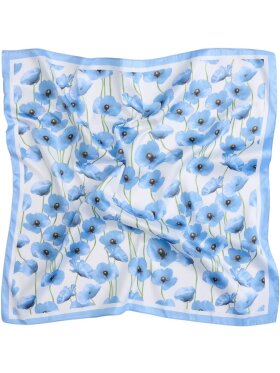 Marta Tørklæde - blå/blomster - Tørklæder - MARTA