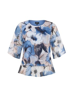 Molly Jo Bluse - Blomster/blå - Dame - Bluser - Molly-Jo