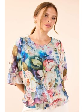 Molly Jo Bluse - Blomster/Vild Rose - Dame - Bluser - Molly-Jo