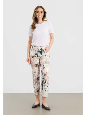 LauRie Bukser - rose print - Dame - Bukser  - Laurie