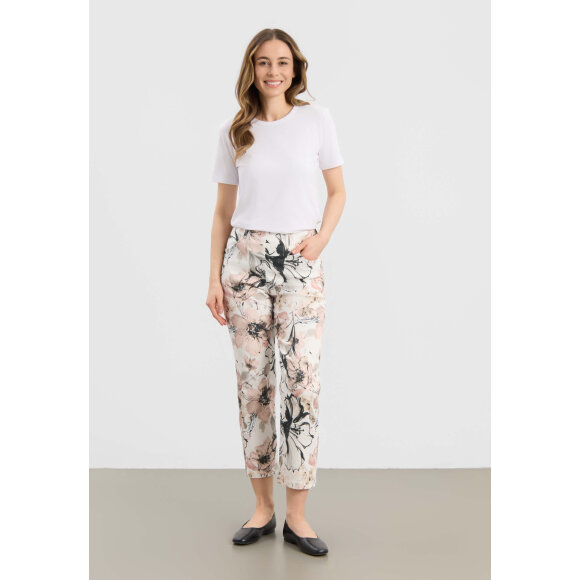 LauRie Bukser - rose print - Dame - Bukser  - Laurie