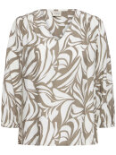 Fransa Bluse - brun mix - Dame - Bluser - FRANSA