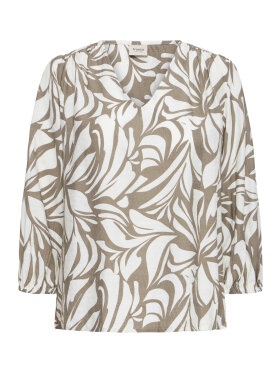 Fransa Bluse - brun mix - Dame - Bluser - FRANSA