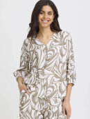 Fransa Bluse - brun mix - Dame - Bluser - FRANSA