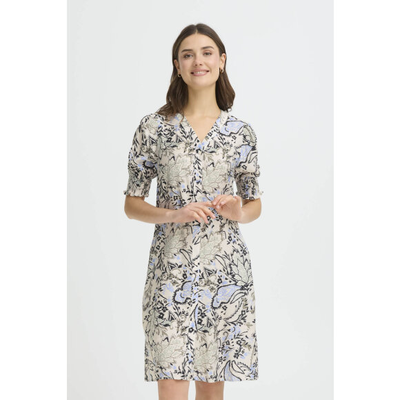 Fransa Kjole - Mønster/Multi - Mellemlange kjoler - FRANSA