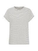 Fransa T-shirt - off/sort stribet - Dame - T-shirts - FRANSA