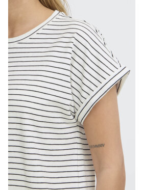 Fransa T-shirt - off/sort stribet - Dame - T-shirts - FRANSA