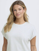 Fransa T-shirt - off/lysblå stribet - Dame - T-shirts - FRANSA