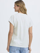 Fransa T-shirt - off/lysblå stribet - Dame - T-shirts - FRANSA
