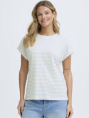 Fransa T-shirt - off/lysblå stribet - Dame - T-shirts - FRANSA