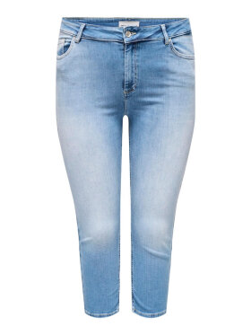 Only Carmakoma Capri - Light Denim  - Plus size bukser til kvinder - ONLY CarmaKoma