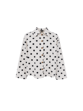 Black Colour skjortejakke - sand/dot - Denim jakker - Black Colour