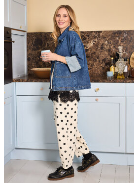 Black Colour Buks - sand/dot - Dame - Bukser  - Black Colour