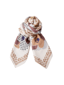 Black Colour Tørklæde - creme/blomster - Tørklæder - Black Colour