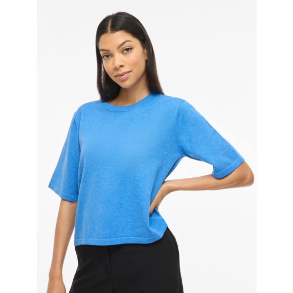 Vila Strik - Vimalu - blå - Lækre striktrøjer til kvinder - VILA