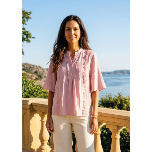 Prepair Bluse - rosa - Dame - Bluser - PREPAIR