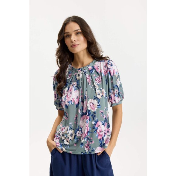 In Front Bluse - Grøn - Dame - Bluser - IN FRONT