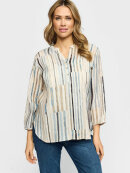 2-Biz bluse - blå stribet - Dame - Bluser - 2-Biz