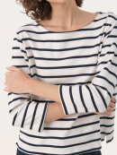 Part Two bluse - off/navy - Stribet - Dame - Bluser - Part Two