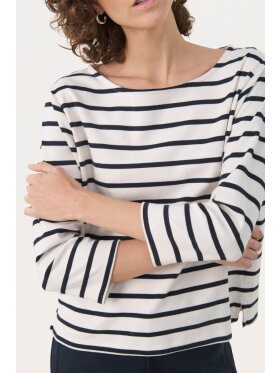 Part Two bluse - off/navy - Stribet - Dame - Bluser - Part Two