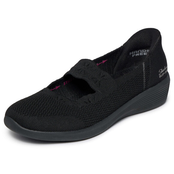 Skechers ballerina - sort - Slip-ins - Dame - Sko - Skechers