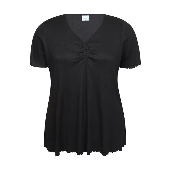 Zhenzi t-shirt - sort - Overdele til Plus size - Zhenzi