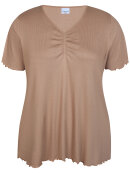 Zhenzi t-shirt - brun - Overdele til Plus size - Zhenzi