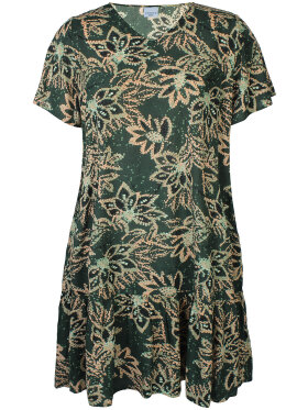 Zhenzi kjole - grøn mix - Kjoler til plus size kvinder - Zhenzi Zhenzi kjole - grøn mix - Kjoler til plus size kvinder - Zhenzi