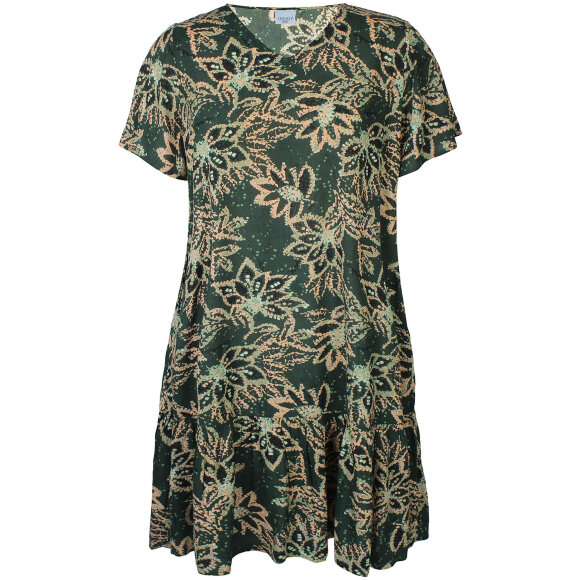 Zhenzi kjole - grøn mix - Kjoler til plus size kvinder - Zhenzi