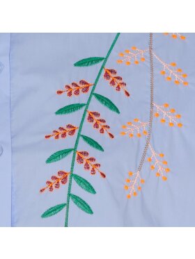 Marta Skjorte - lyseblå/brodering - Skjorter til kvinder - MARTA