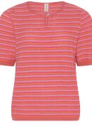 Skovhuus Strik - Pink/orange stribet - Lækre striktrøjer til kvinder - Skovhuus