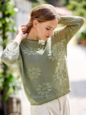 Skovhuus Strik - oliven - Lækre striktrøjer til kvinder - Skovhuus