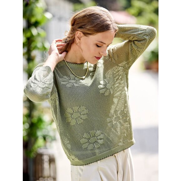 Skovhuus Strik - oliven - Lækre striktrøjer til kvinder - Skovhuus Skovhuus Strik - oliven - Lækre striktrøjer til kvinder - Skovhuus