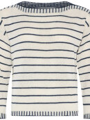 Skovhuus strik - creme/stribet - Lækre striktrøjer til kvinder - Skovhuus Skovhuus strik - creme/stribet - Lækre striktrøjer til kvinder - Skovhuus