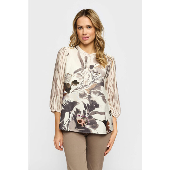 2-biz bluse - brun mix - Dame - Bluser - 2-Biz 2-biz bluse - brun mix - Dame - Bluser - 2-Biz