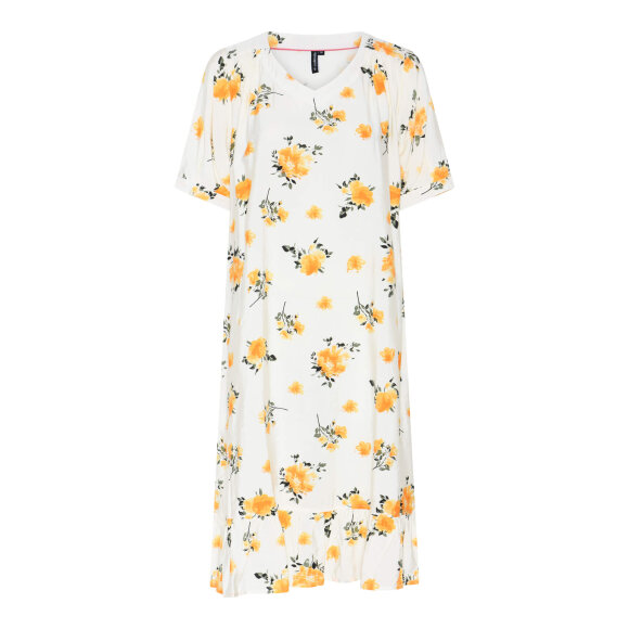 Soulmate Kjole - gul/blomstret - Mellemlange kjoler - Soulmate