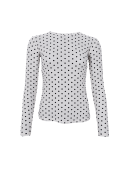 Black Colour Bluse Mesh - off/dot - Dame - Bluser - Black Colour Black Colour Bluse Mesh - off/dot - Dame - Bluser - Black Colour