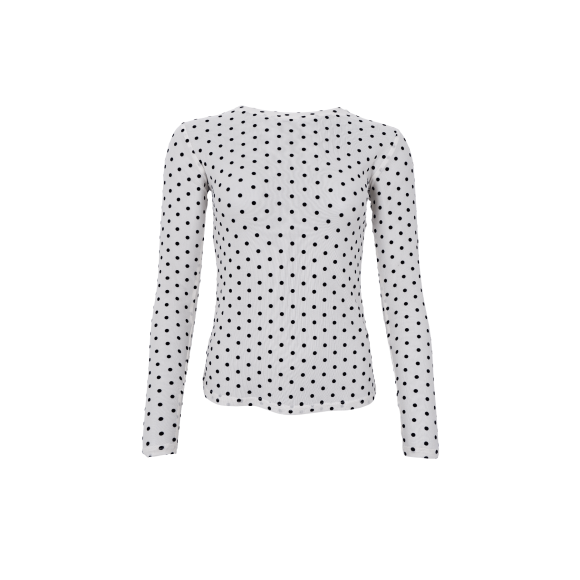 Black Colour Bluse Mesh - off/dot - Dame - Bluser - Black Colour Black Colour Bluse Mesh - off/dot - Dame - Bluser - Black Colour