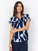 Soyaconcept Bluse - navy/lyseblå - Dame - Bluser - Soyaconcept 