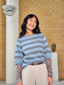 Black Colour Bluse Mesh - leopard - Dame - Bluser - Black Colour