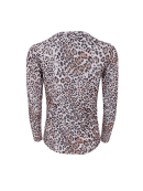 Black Colour Bluse Mesh - leopard - Dame - Bluser - Black Colour