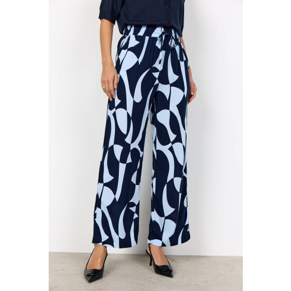 Soyaconcept Buks - navy/lyseblå - Dame - Bukser  - Soyaconcept 