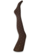 A Moí strømpebuks - brun/dot - Strømper & strømpebukser - A Moí