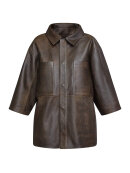 Love & Divine Skindjakke - brun - Skjortejakker - dame - love & divine