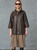 Love & Divine Skindjakke - brun - Skjortejakker - dame - love & divine