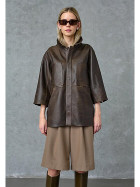 Love & Divine Skindjakke - brun - Skjortejakker - dame - love & divine Love & Divine Skindjakke - brun - Skjortejakker - dame - love & divine