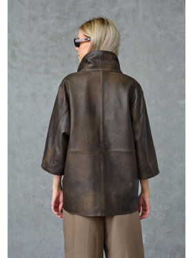 Love & Divine Skindjakke - brun - Skjortejakker - dame - love & divine