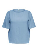 Only Carmakoma Bluse - blå/glimmer - Dame - Bluser - ONLY CarmaKoma