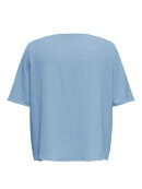 Only Carmakoma Bluse - blå/glimmer - Dame - Bluser - ONLY CarmaKoma