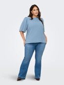 Only Carmakoma Bluse - blå/glimmer - Dame - Bluser - ONLY CarmaKoma